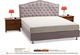 Victoria Bett Doppel mit Stoff Lila mit Stauraum für die Matratze 150x190cm