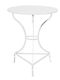 Liza Outdoor Dinner Free Standing Metal Table White 60x60x73cm