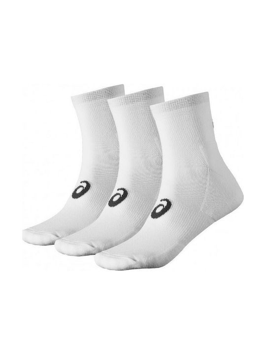 ASICS Αθλητικές Κάλτσες Λευκές 3 Ζεύγη