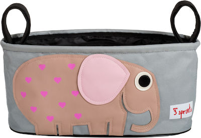 3 Sprouts Stroller Organizer Elephant Pink