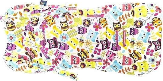 Cuddly Zoo Κάλυμμα Καροτσιού Owl Διπλής Όψης 35x85εκ. Πολύχρωμο