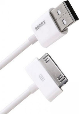 Remax Data Cable RC-007i4 USB to 30-Pin Cable Λευκό 1m
