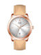 Visetti Simplicity Watch with Beige Leather Strap