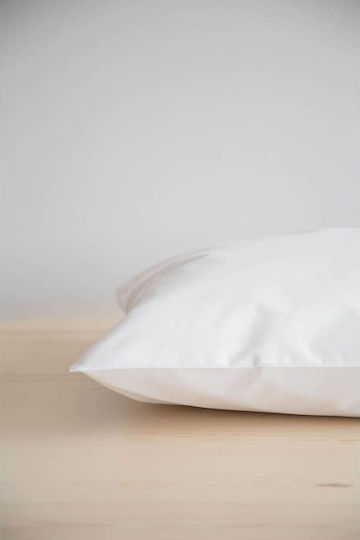 Nima Sheet for Single Bed 160x260cm. Unicolors White