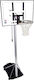 Spalding Silver Series Обръч за баскетбол със стойка и регулируема височина 245-305cm