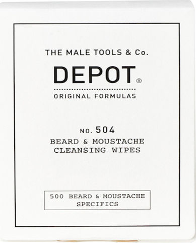 Depot Beard & Moustache Grooming Soap Cleansing Wipes 1x12 pcs