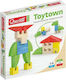 Quercetti Τουβλάκια Toytown Ξύλινα για 2-8 Ετών 15τμχ