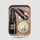 Captain Fawcett's Ricki Halls Booze and Baccy με Λάδι 10ml, Κερί 15ml & Αναδιπλωμένη Χτένα