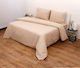 Viopros Sheet Super-Double Flannel 240x265cm. 3100 Beige