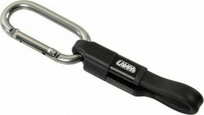 Lampa Cheiță USB 2.0 spre micro USB Cablu Negru 0.1m (38918) 1buc
