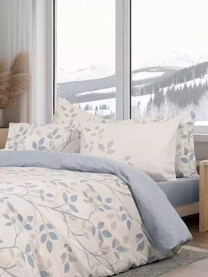Nima Anatolica Pillowcase Set Flannel with Envelope Cover Gray 50x70cm.