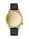 Komono Winston Mirror Γυναικείο Ρολόι 36mm με Πράσινο Δερμάτινο Λουράκι