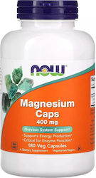 Now Foods Magnesium 400mg 180 φυτικές κάψουλες