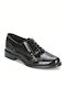Codeux Damen Oxfords aus Lackleder in Schwarz Farbe