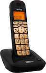 MaxCom MC6800 Cordless Phone with Speaker Suitable for Seniors Black