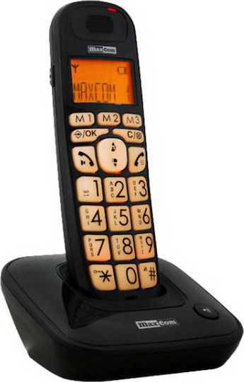 MaxCom MC6800 Cordless Phone for Seniors Black