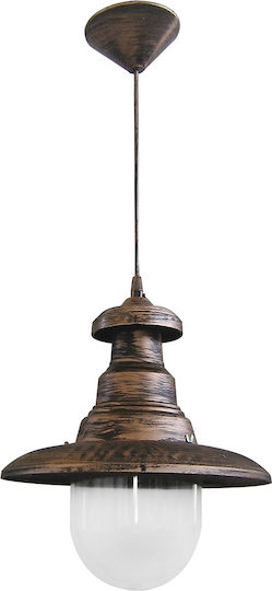Heronia FLP-100K Pyrofani Kupfer Hängelampe Kupfer 29.5x90cm