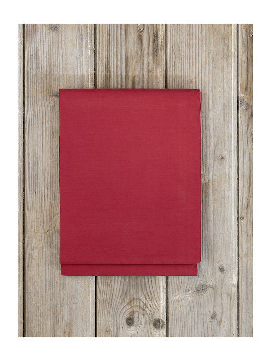 Nima Sheet Super-Double 240x260cm. Unicolors Red