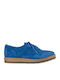 Envie Shoes Blue Oxfords Flatform pentru femei în Albastru Culore