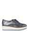 Γυναικεία Flatform Oxfords σε Γκρι Χρώμα