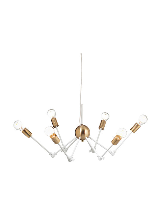 Aca Chandelier 6xE27 Copper 76cm OD680306WB