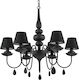 Ideal Lux Chandelier Lampshade 6xE14 Black 75cm 111872