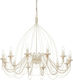 Ideal Lux Chandelier Candlestick 12xE14 White 95cm 097664
