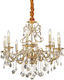 Ideal Lux Gioconda Kronleuchter 8xE14 Ø73cm mit Kerzen Gold 060514
