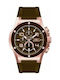 Bobroff Watch with Brown / Brown Rubber Strap BF1002M65