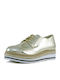 Sante Grumman 91081 Gold Oxfords Flatform pentru femei în Aur Culore