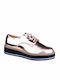 Raiden Anda Bronze Damen Flatform Oxfords in Rosa Farbe