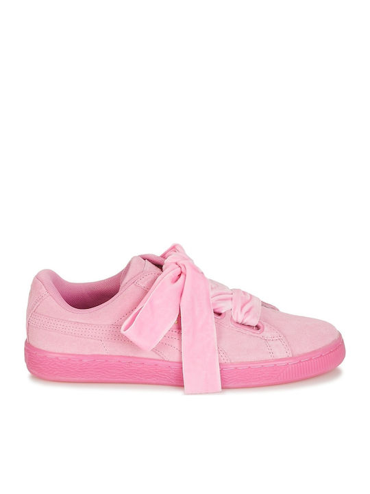 Puma Basket Heart Patent Sneakers Pink 363229-02