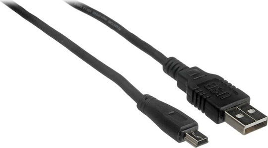 Digitus USB 2.0 Cablu USB-A - mini USB-B Negru 1m AK-300108-010-S