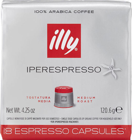 Illy Capsules Espresso Classico (Normale) Compatible with Machine Iperespresso 18caps,tobolek