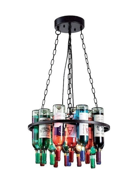 Elmark Pendant Chandelier for 5 Bulbs E27 Multicolour