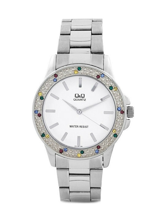 Q&Q Watch with Silver Metal Bracelet Q771J201Y