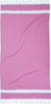 Das Home Beach 494 Beach Pareo with Fringes Pink 180x100cm