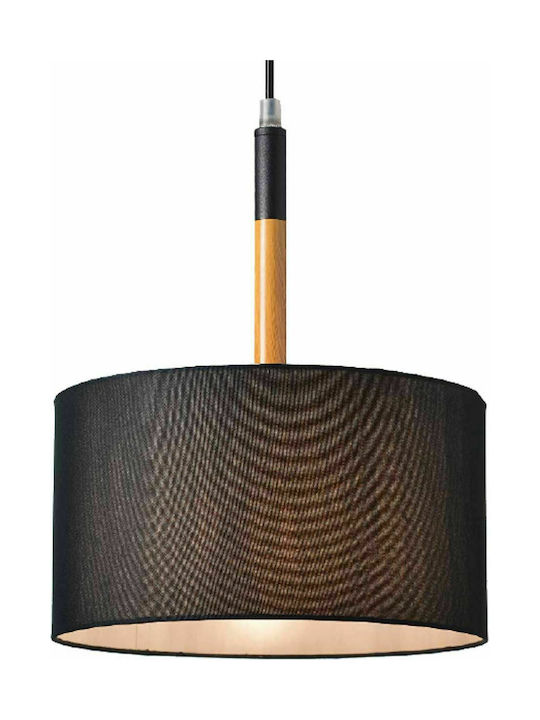 Aca Hängende Deckenleuchte Einfaches Licht Glocke für Fassung E27 Schwarz