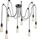 Globo Lighting Suspendat Candelabru pentru 8 Becuri E27 Negru