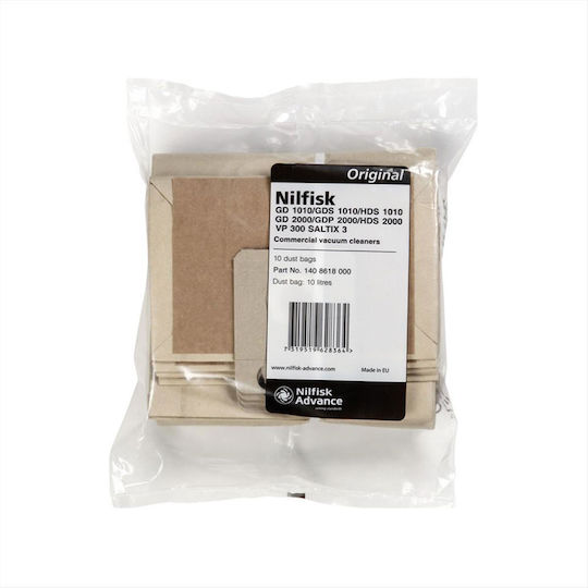 Nilfisk Staubsaugerbeutel 10Stück Kompatibel mit Staubsauger Nilfisk