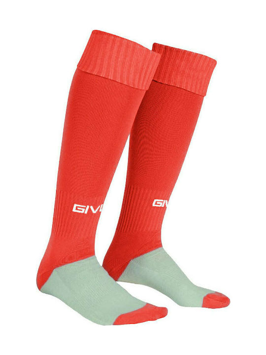 Givova Calza Calcio Ποδοσφαιρικές Κάλτσες Κόκκινες 1 Ζεύγος