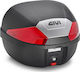 Givi Monolock Motorcycle Top Case με Κόκκινα Αν...