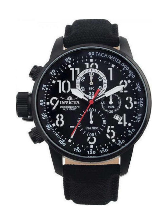 Invicta I-Force Ανδρικό Ρολόι 46mm Χρονογράφος Μπαταρίας με Μαύρο