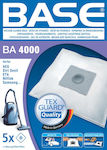 BASE BA4000 Σακούλες Σκούπας 5τμχ Συμβατή με Σκούπα AEG / Dirt Devil / Nilfisk / Samsung