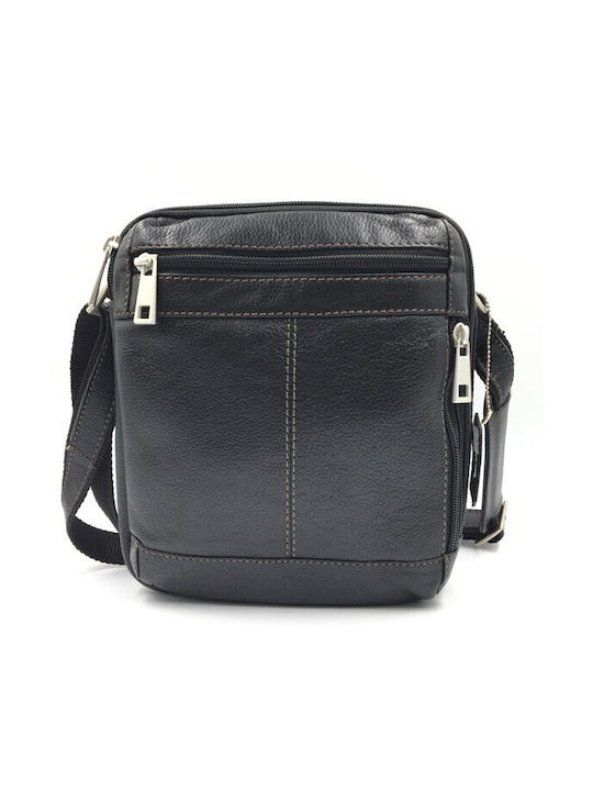 Kappa Bags Leather Men's Bag Shoulder / Crossbody Black