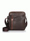 Leder Herren Tasche Schulter / Crossbody Braun