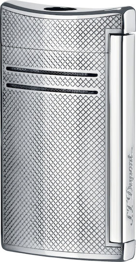 S.T. Dupont Maxijet Chrome Finish Запалка Пламък в Сребрист Цвят