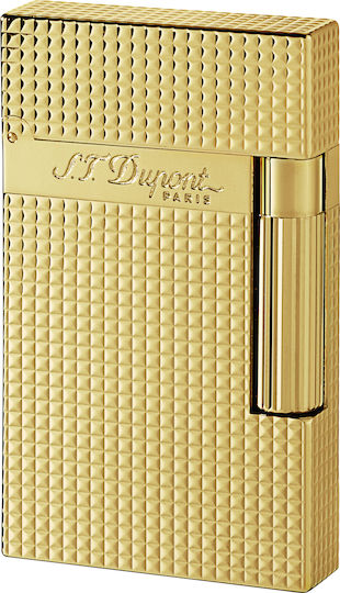 S.T. Dupont Ligne 2 Feuerzeug Flamme in Gold Farbe