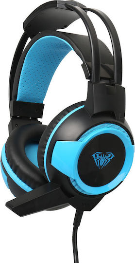 Aula Shax Über Ohr Gaming-Headset mit Verbindung 2x3,5mm Blau