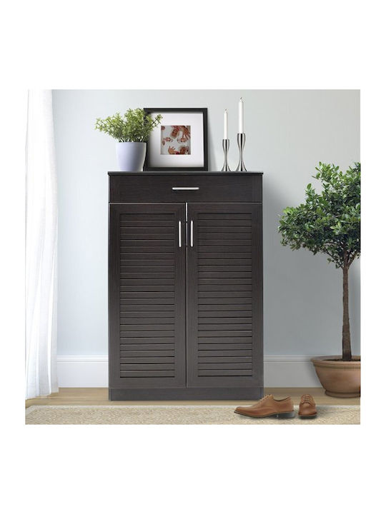 Ξύλινη Παπουτσοθήκη Sante με 5 Ράφια Wenge Μ80xΠ37xΥ123cm
